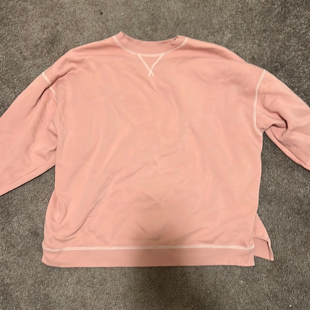 pink crewneck